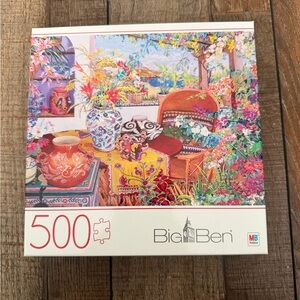 Big Ben 500-Piece Colorful Patio Garden Puzzle